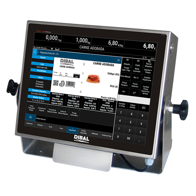 Ενδείκτης ζύγισης Pc Based DIBAL VT 1200 inox